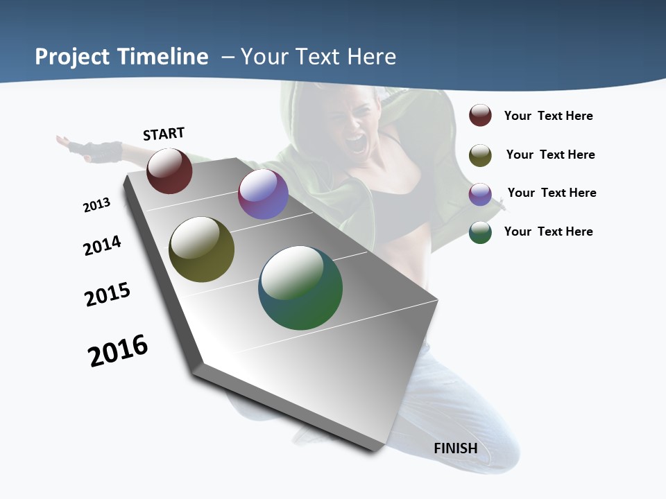 Female Performer Attractive PowerPoint Template