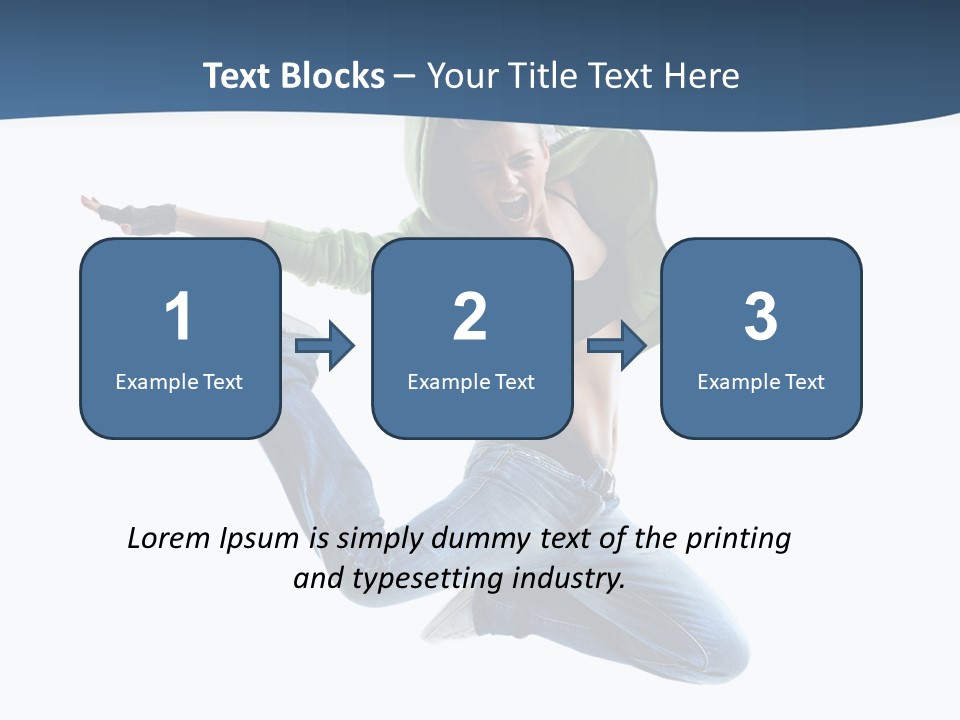 Female Performer Attractive PowerPoint Template