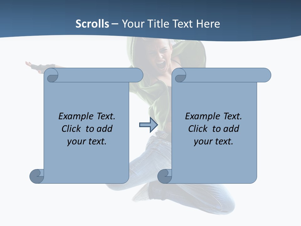 Female Performer Attractive PowerPoint Template