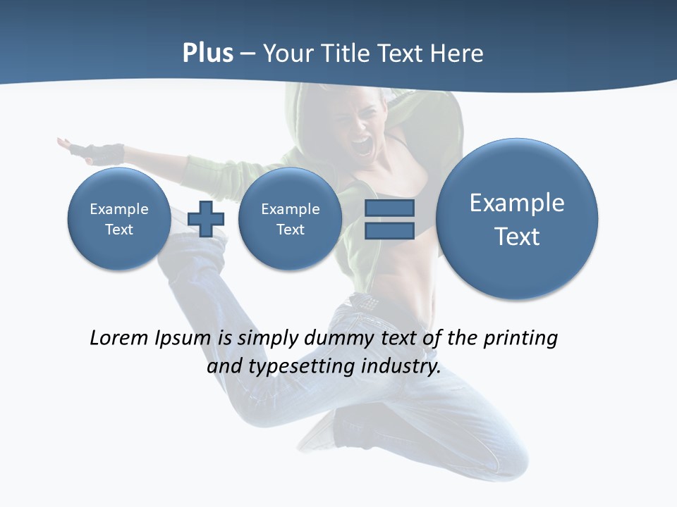 Female Performer Attractive PowerPoint Template