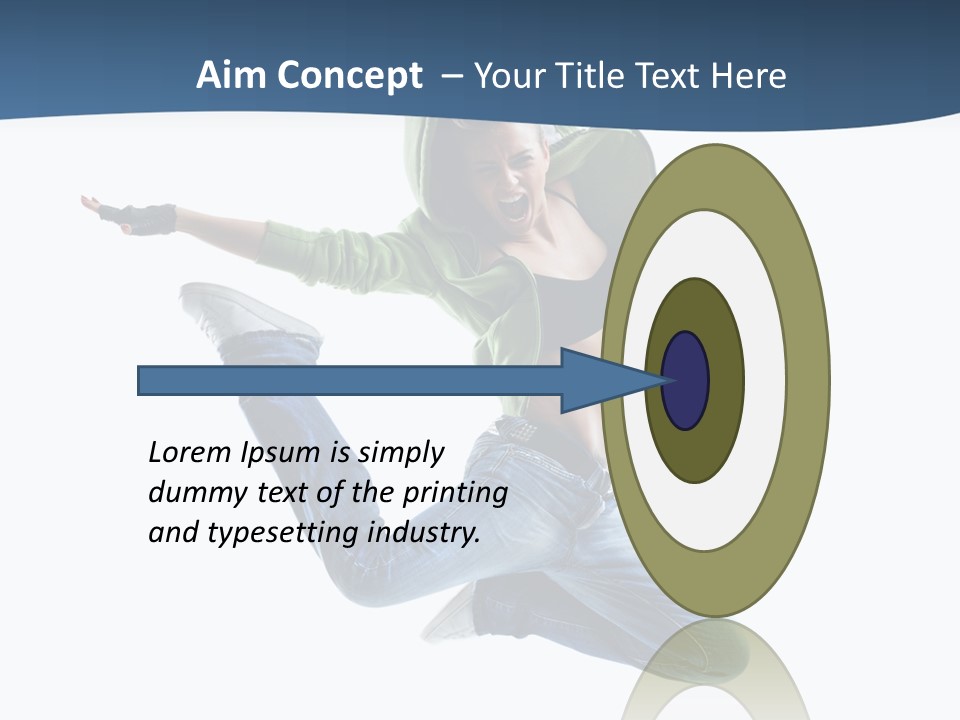 Female Performer Attractive PowerPoint Template