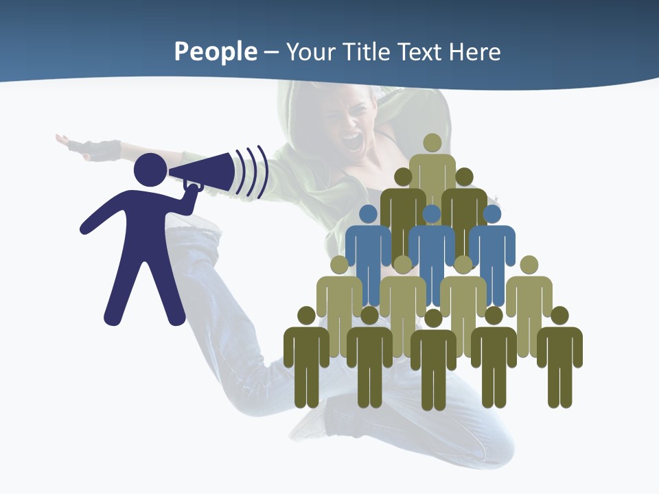 Female Performer Attractive PowerPoint Template