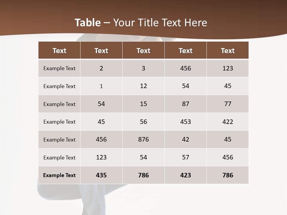 Performance Performer Action PowerPoint Template