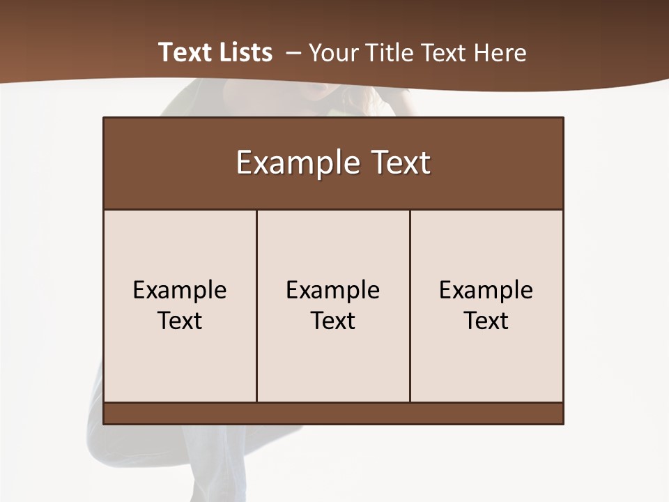 Performance Performer Action PowerPoint Template