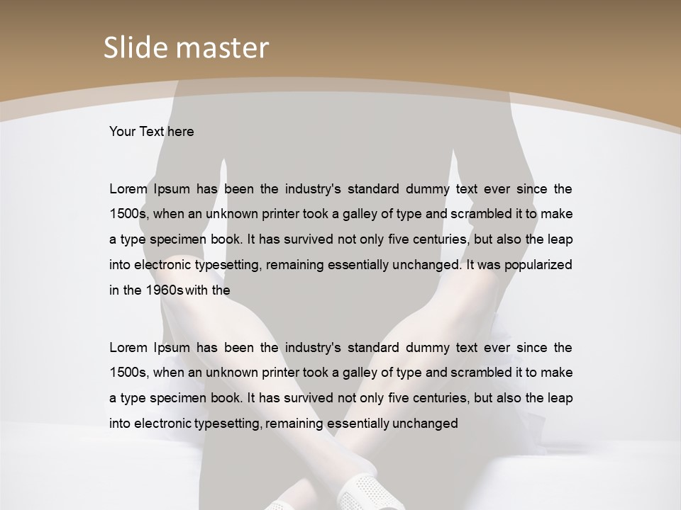 Dress Vogue Handsome PowerPoint Template