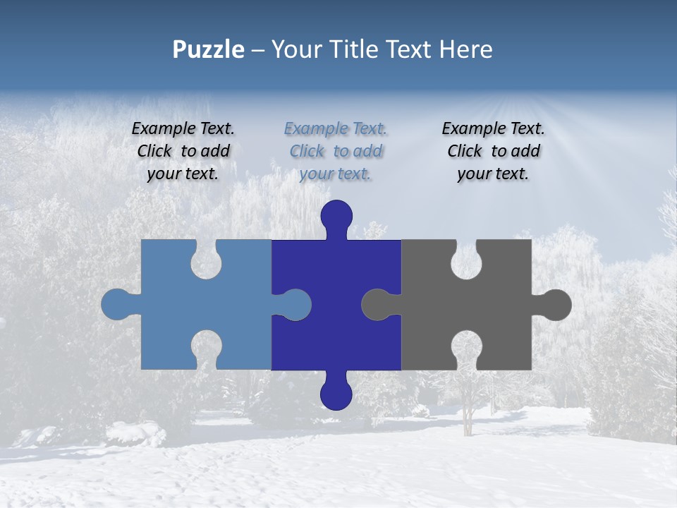 Snowfall Year Nature PowerPoint Template