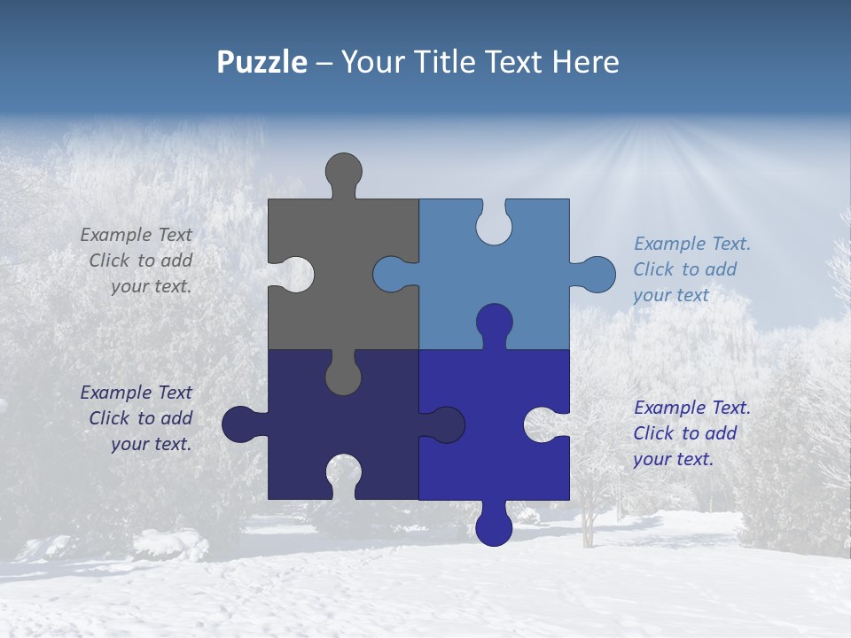 Snowfall Year Nature PowerPoint Template