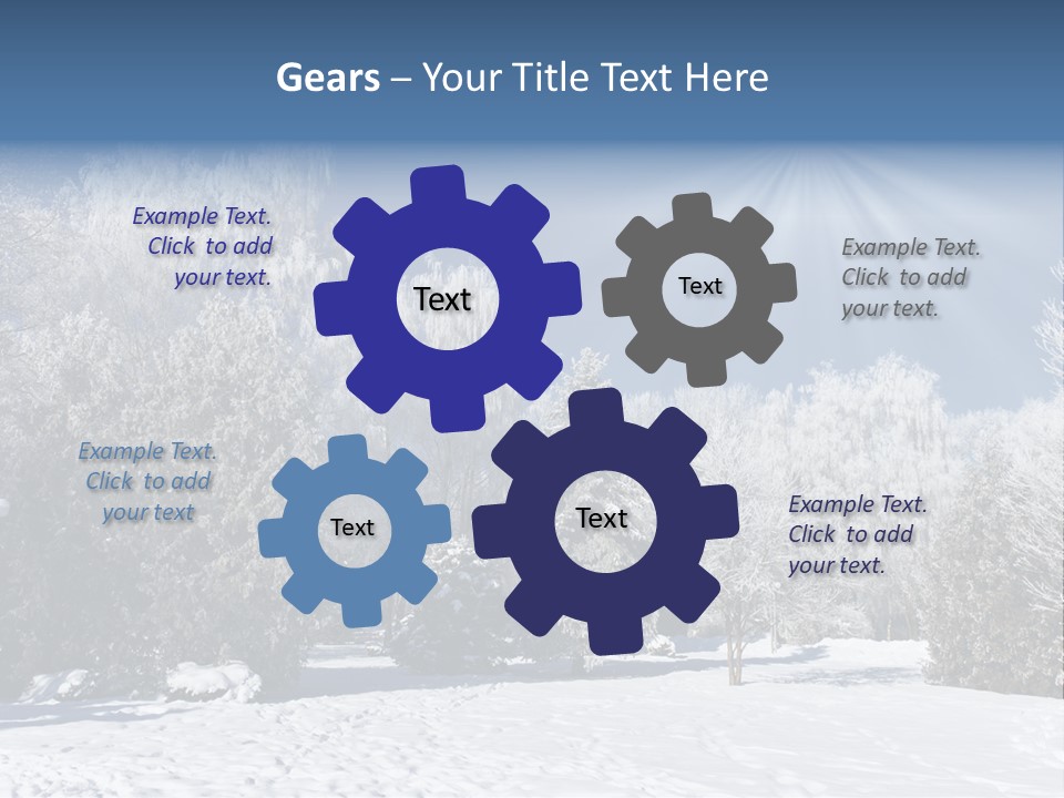 Snowfall Year Nature PowerPoint Template