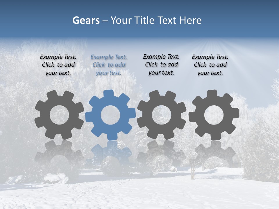 Snowfall Year Nature PowerPoint Template