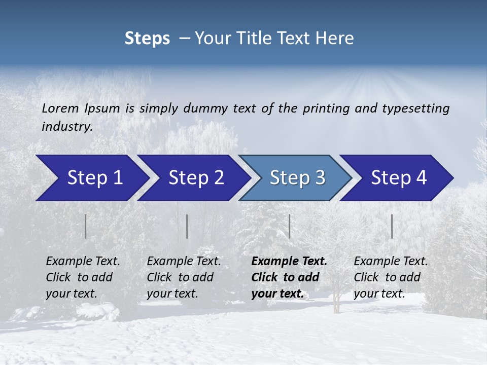 Snowfall Year Nature PowerPoint Template