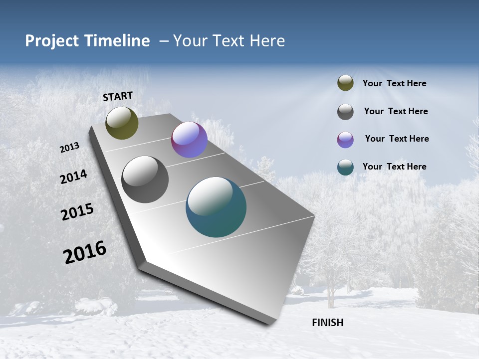 Snowfall Year Nature PowerPoint Template
