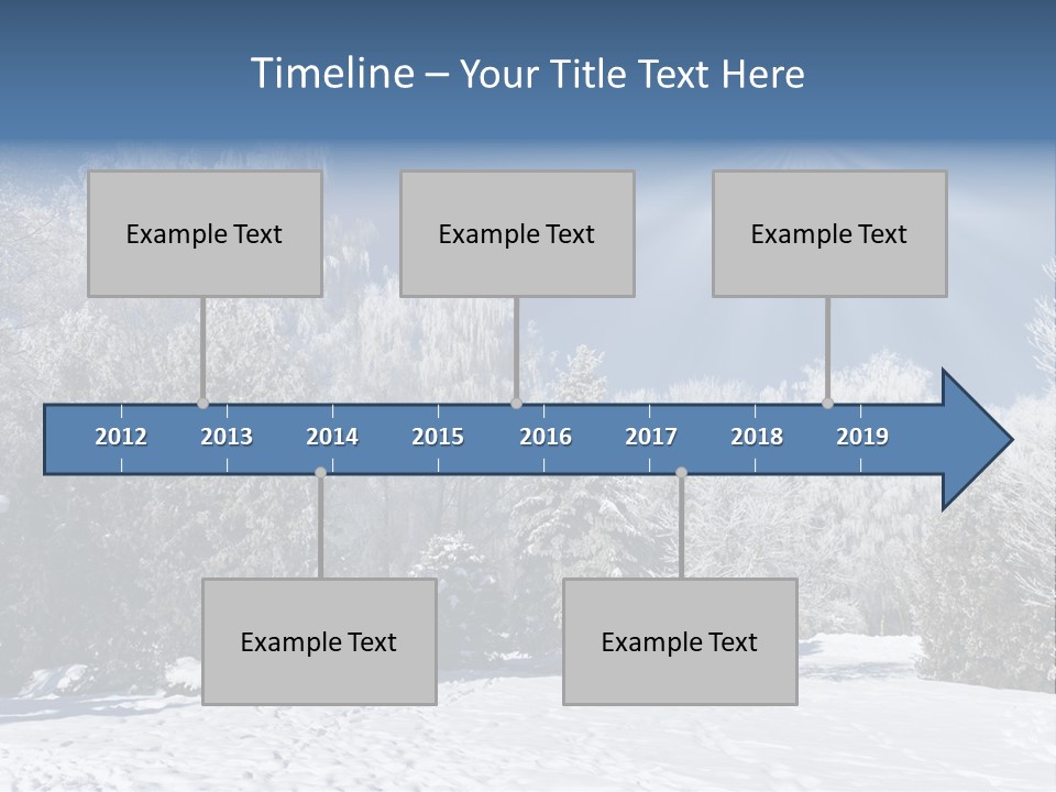 Snowfall Year Nature PowerPoint Template