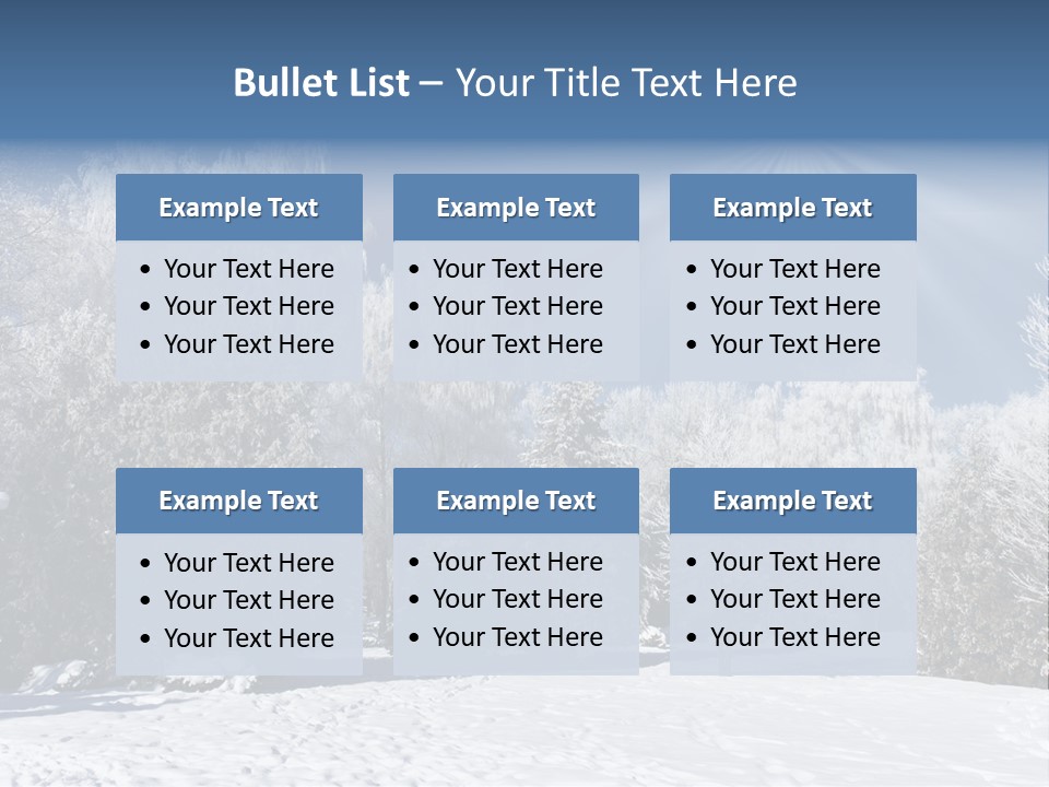 Snowfall Year Nature PowerPoint Template