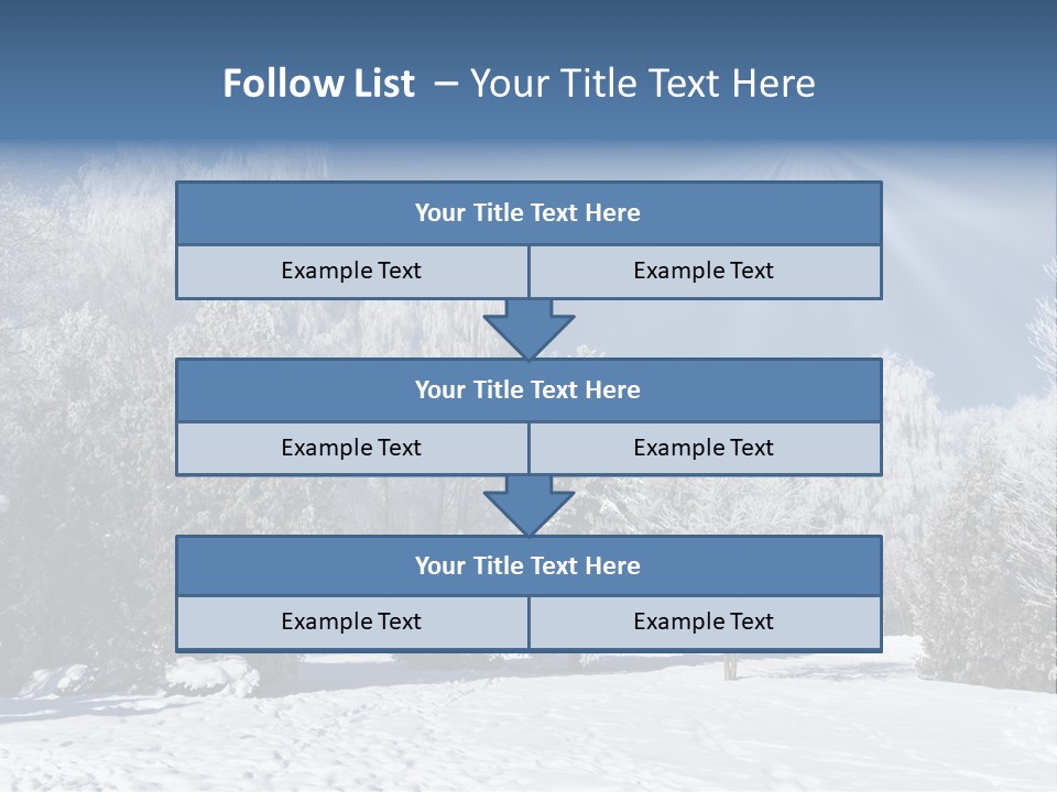 Snowfall Year Nature PowerPoint Template