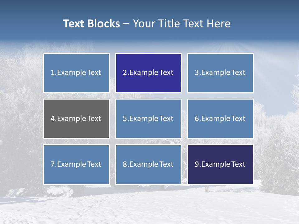 Snowfall Year Nature PowerPoint Template