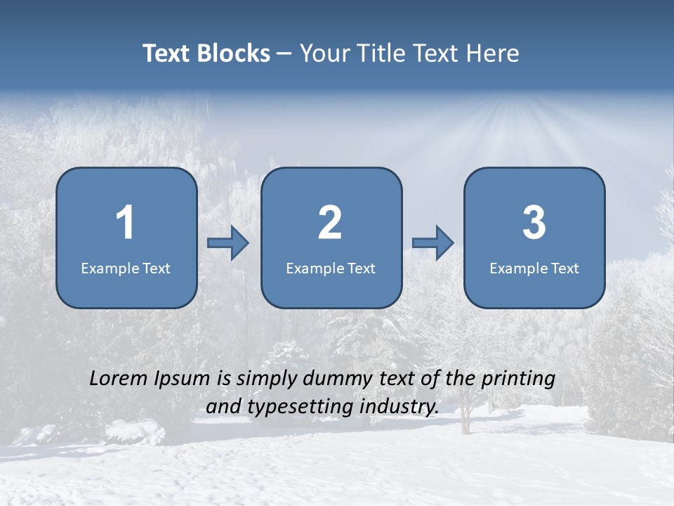 Snowfall Year Nature PowerPoint Template