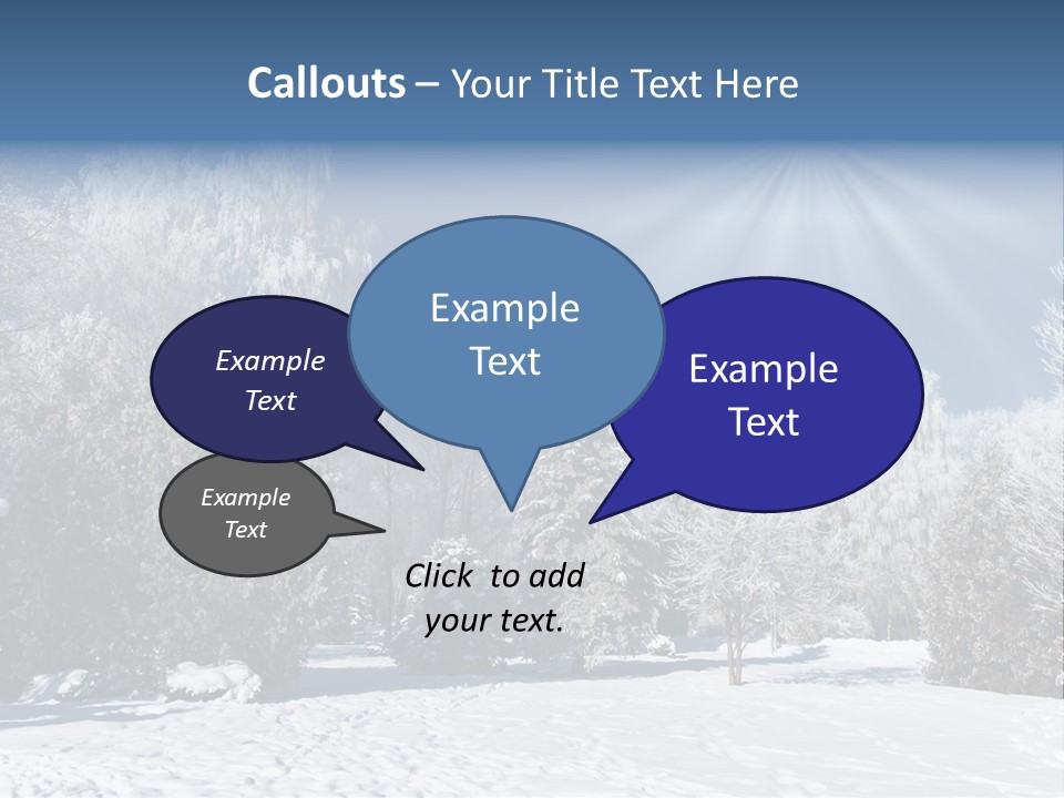 Snowfall Year Nature PowerPoint Template