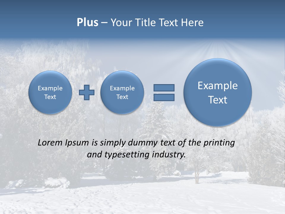 Snowfall Year Nature PowerPoint Template