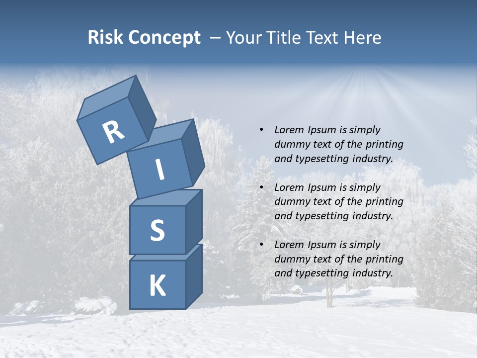 Snowfall Year Nature PowerPoint Template