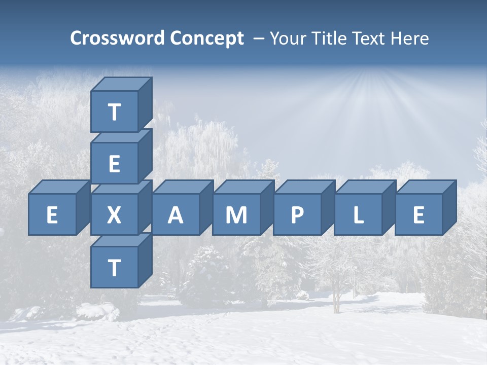 Snowfall Year Nature PowerPoint Template