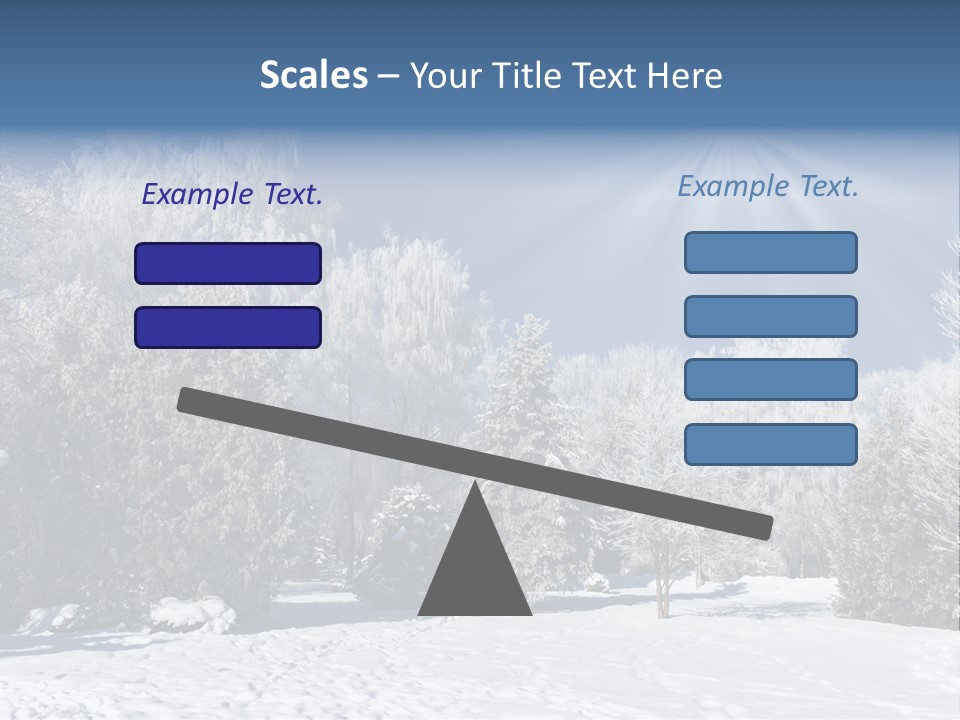 Snowfall Year Nature PowerPoint Template