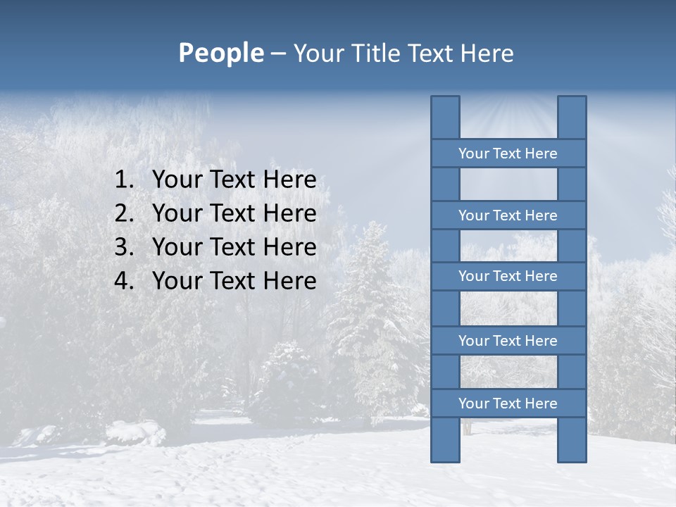 Snowfall Year Nature PowerPoint Template