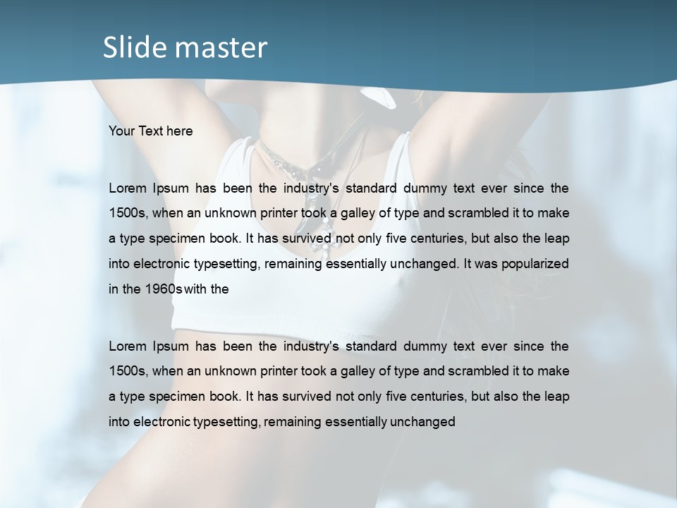 Exercise Building Caucasian PowerPoint Template