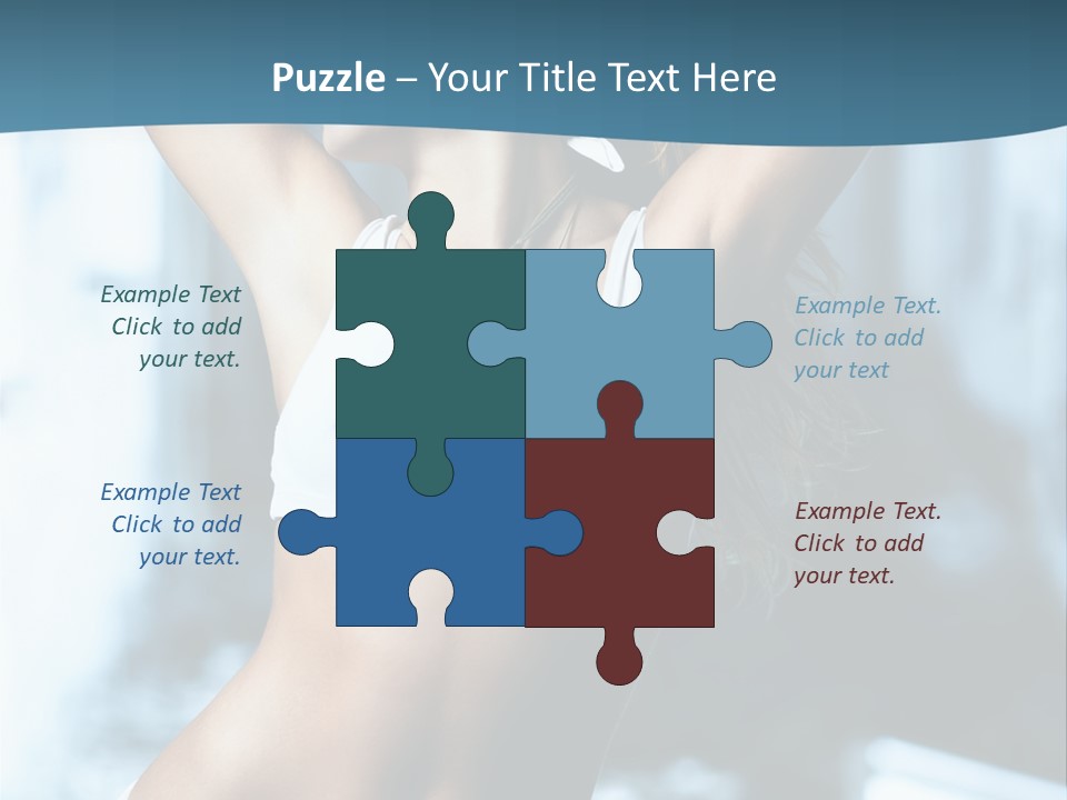 Exercise Building Caucasian PowerPoint Template