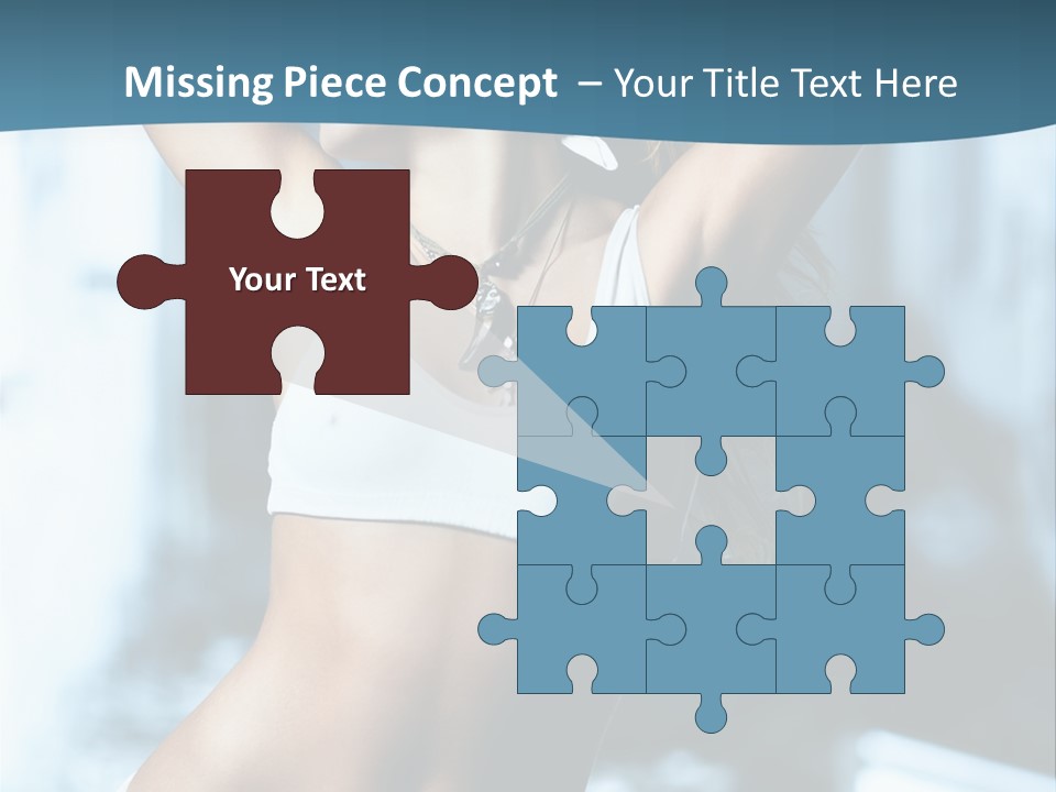 Exercise Building Caucasian PowerPoint Template