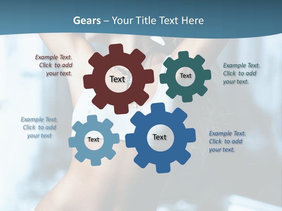 Exercise Building Caucasian PowerPoint Template