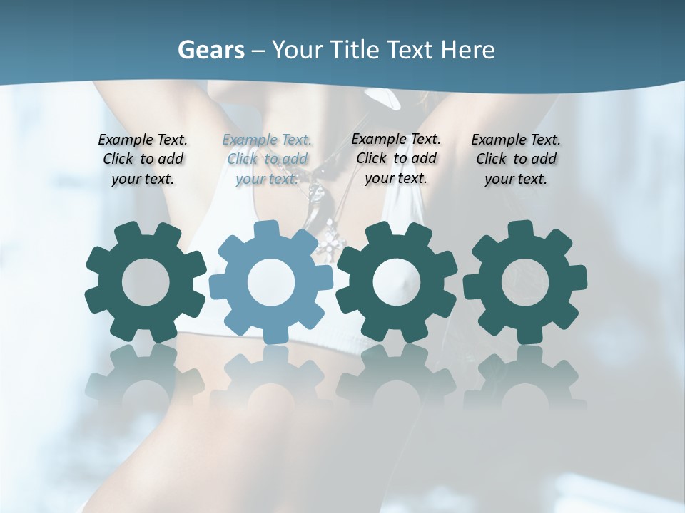 Exercise Building Caucasian PowerPoint Template