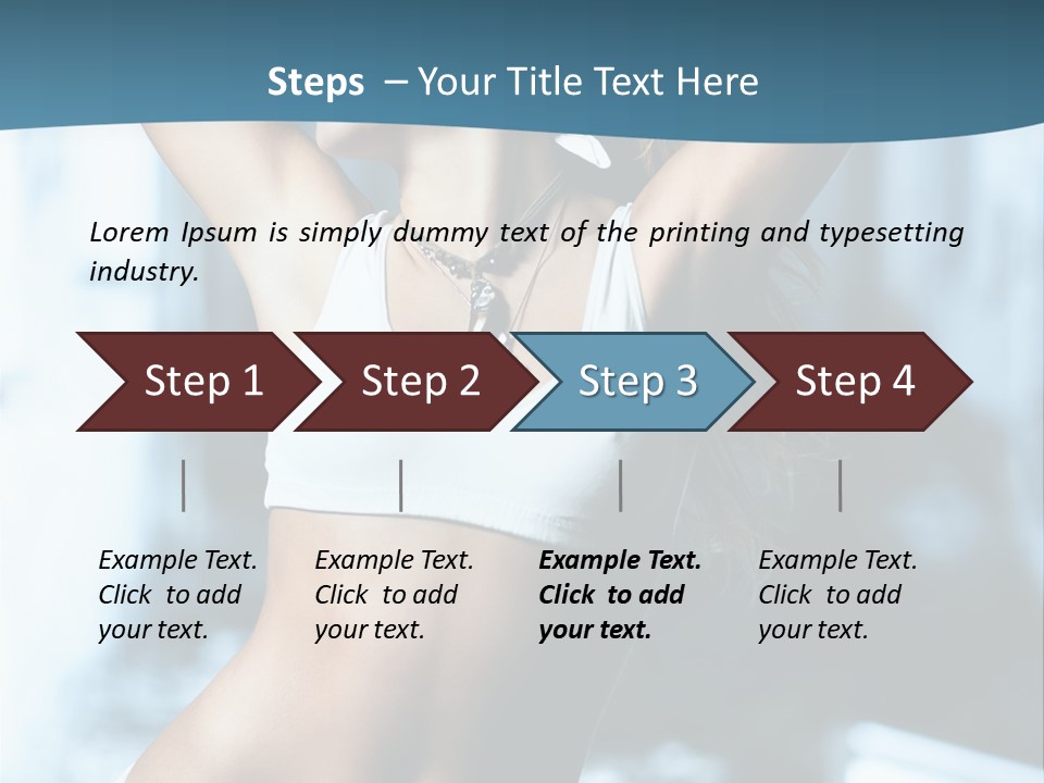 Exercise Building Caucasian PowerPoint Template