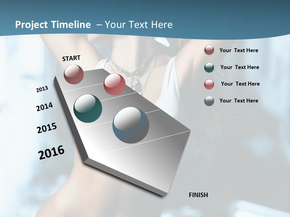 Exercise Building Caucasian PowerPoint Template