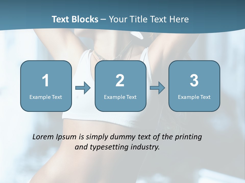 Exercise Building Caucasian PowerPoint Template
