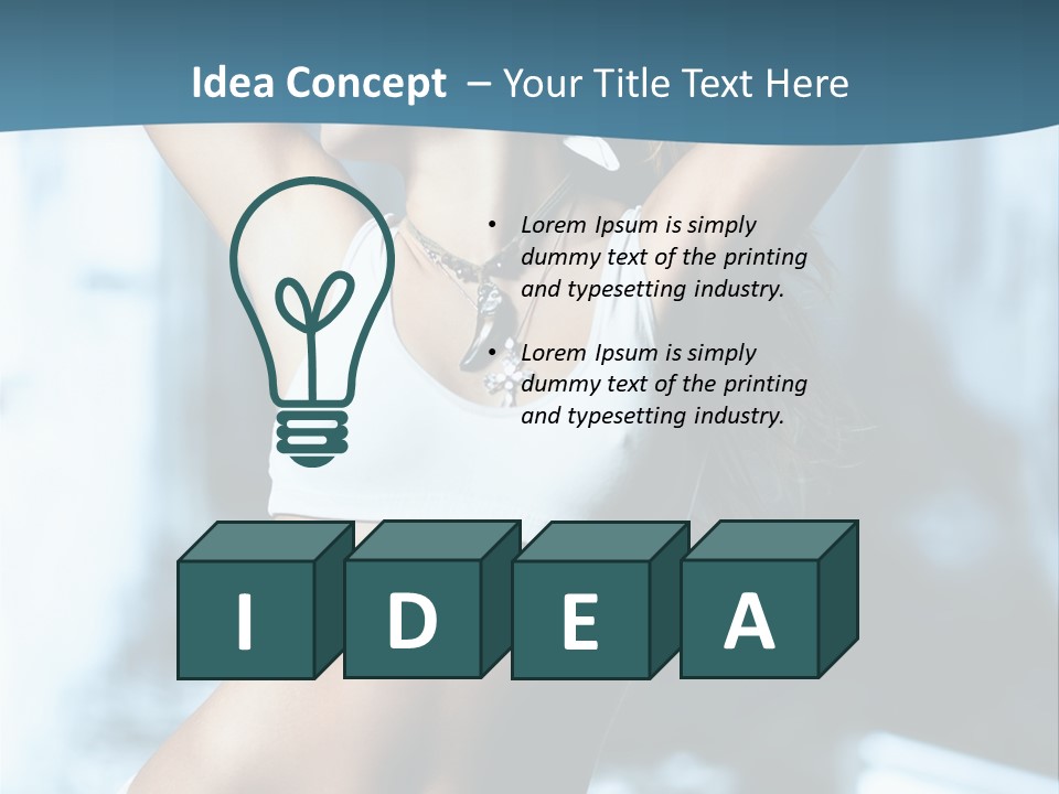 Exercise Building Caucasian PowerPoint Template