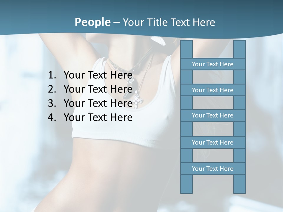 Exercise Building Caucasian PowerPoint Template