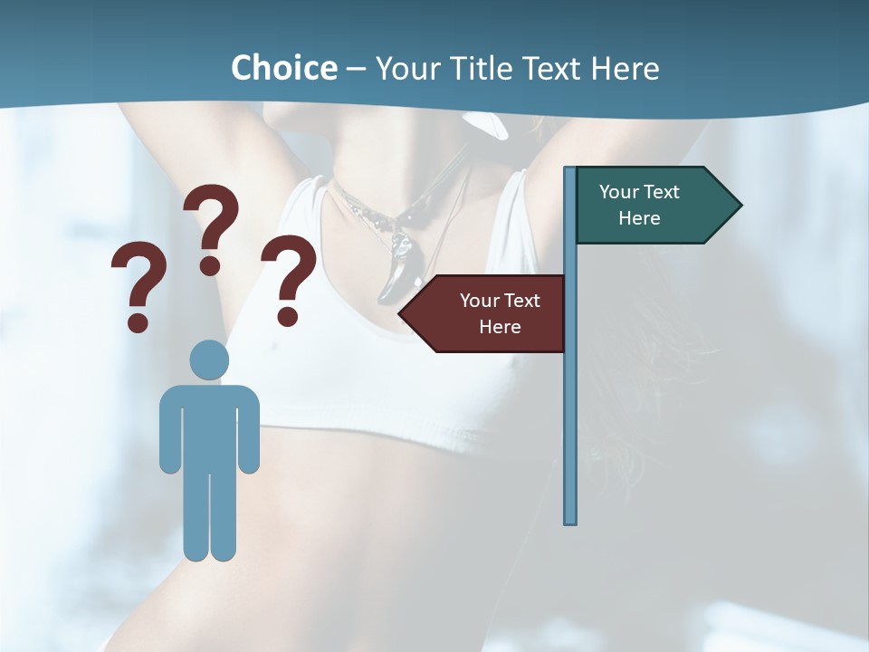 Exercise Building Caucasian PowerPoint Template