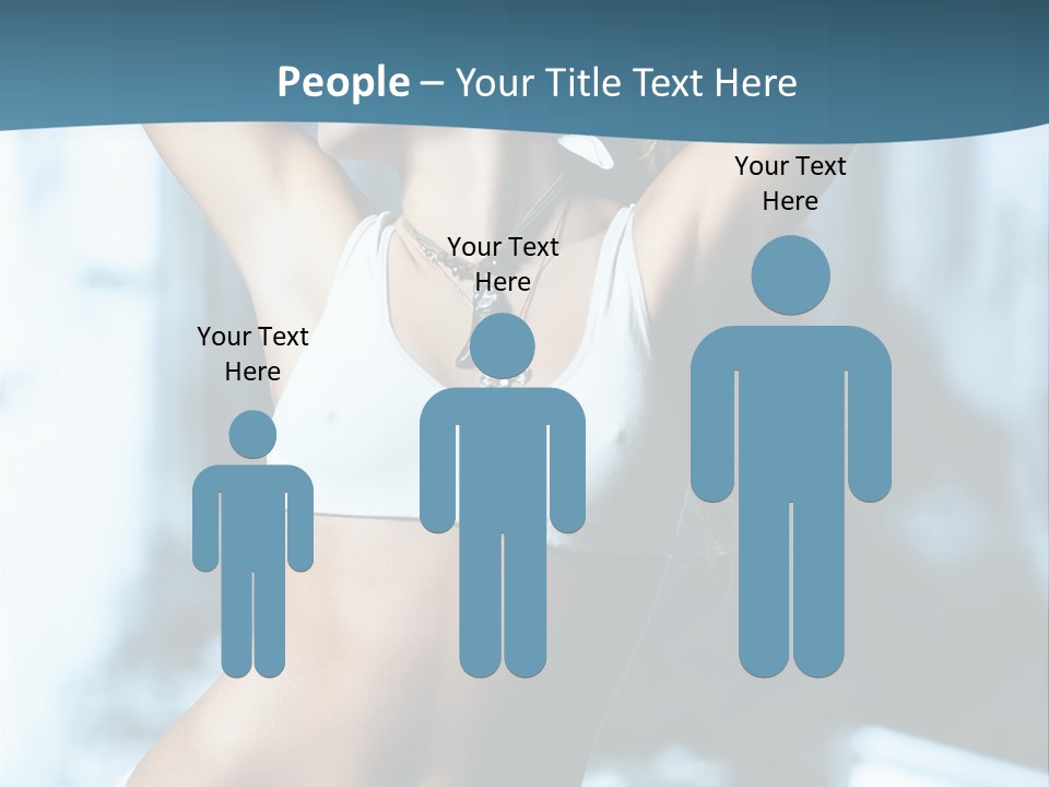 Exercise Building Caucasian PowerPoint Template