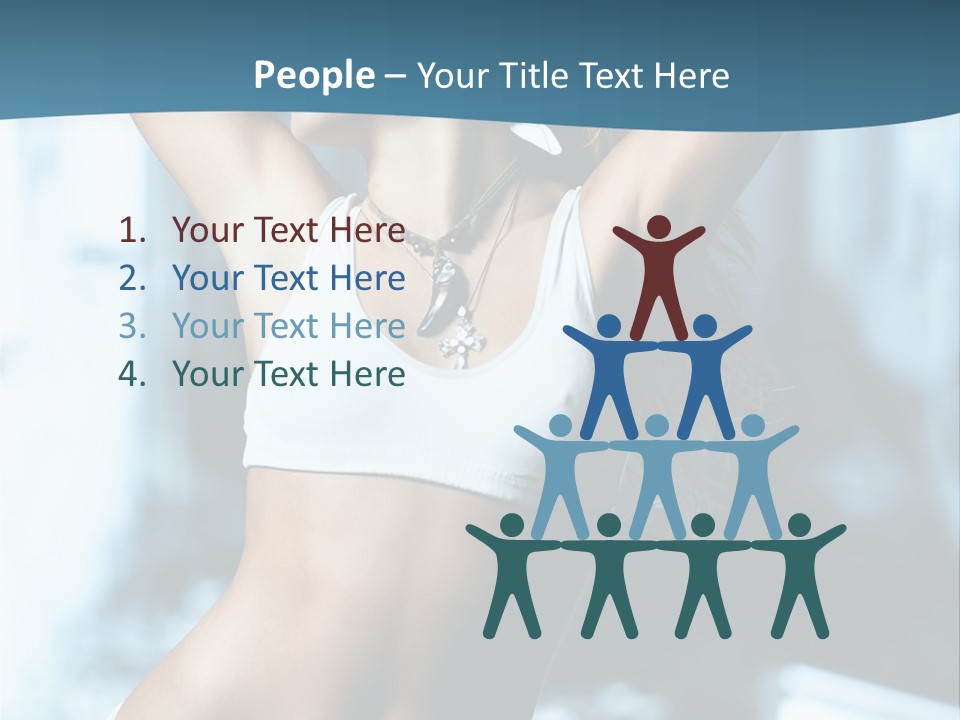 Exercise Building Caucasian PowerPoint Template