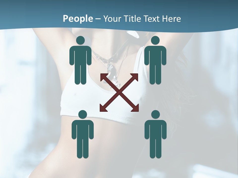 Exercise Building Caucasian PowerPoint Template