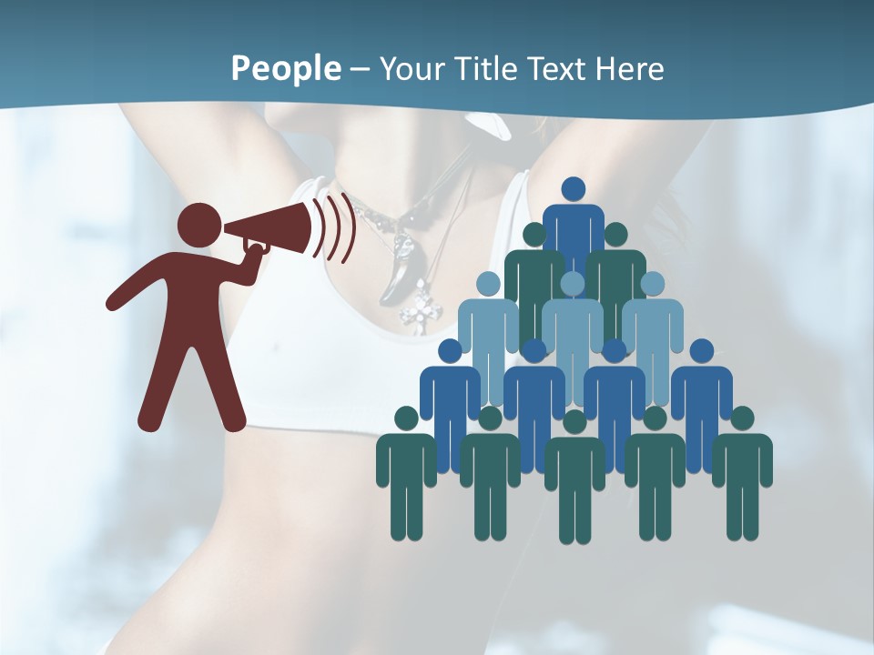 Exercise Building Caucasian PowerPoint Template