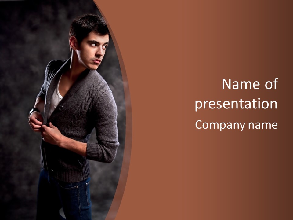 Trend Modern Masculine PowerPoint Template