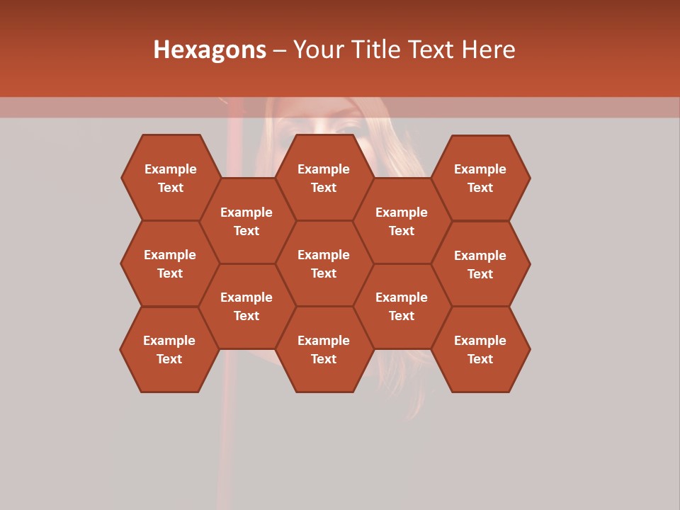 Girl Sensual Pretty PowerPoint Template