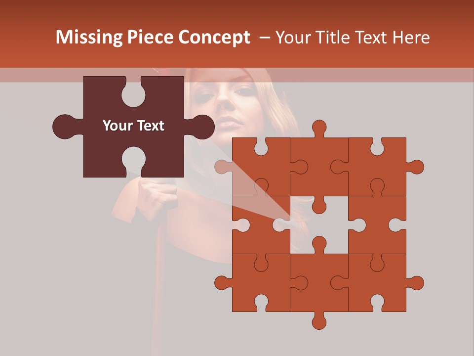 Girl Sensual Pretty PowerPoint Template