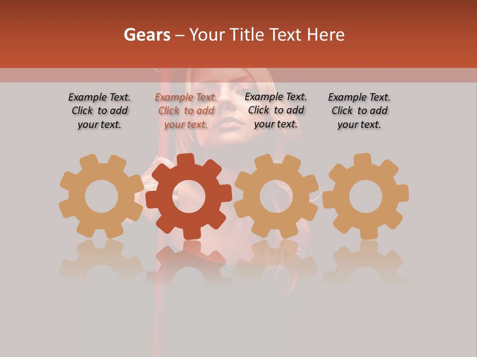 Girl Sensual Pretty PowerPoint Template