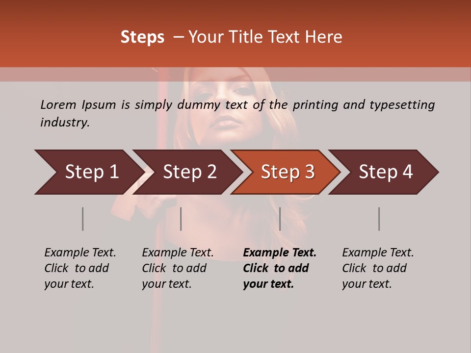 Girl Sensual Pretty PowerPoint Template