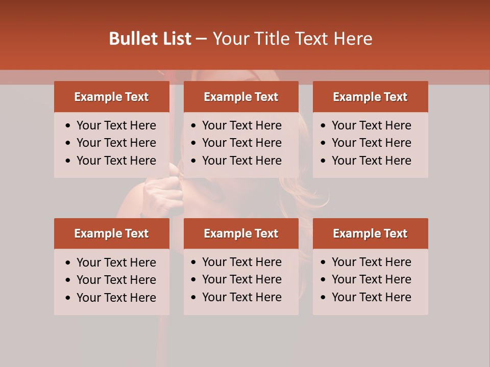 Girl Sensual Pretty PowerPoint Template