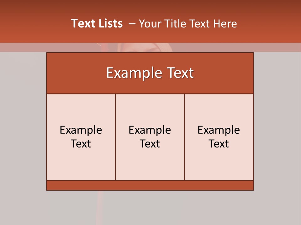 Girl Sensual Pretty PowerPoint Template