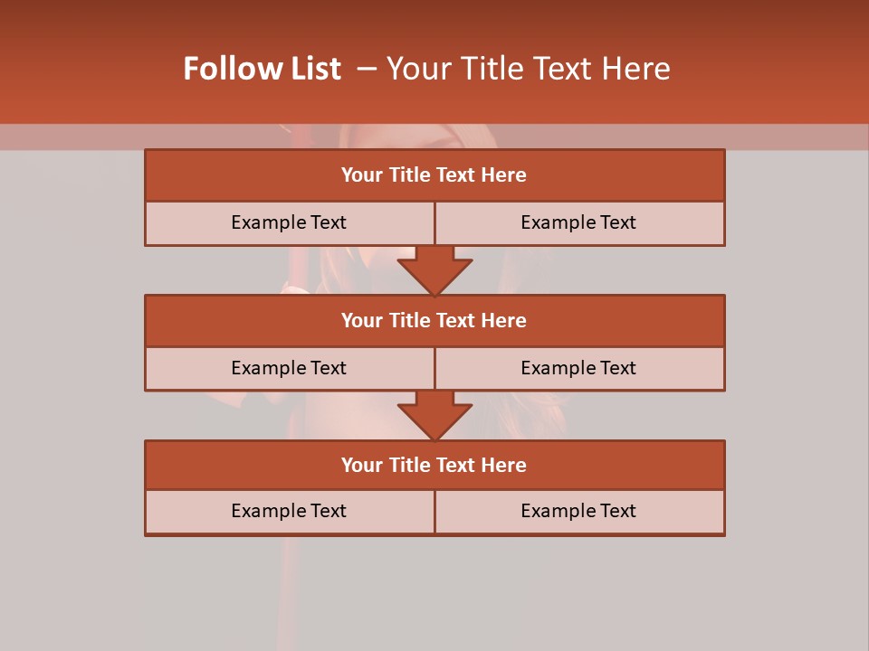 Girl Sensual Pretty PowerPoint Template