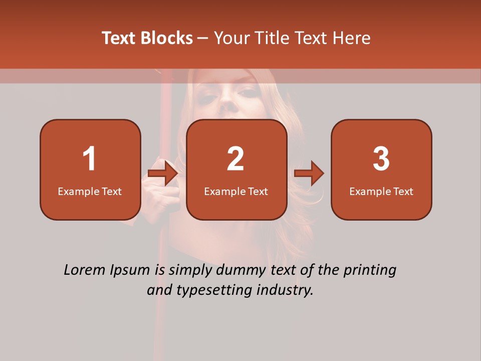 Girl Sensual Pretty PowerPoint Template